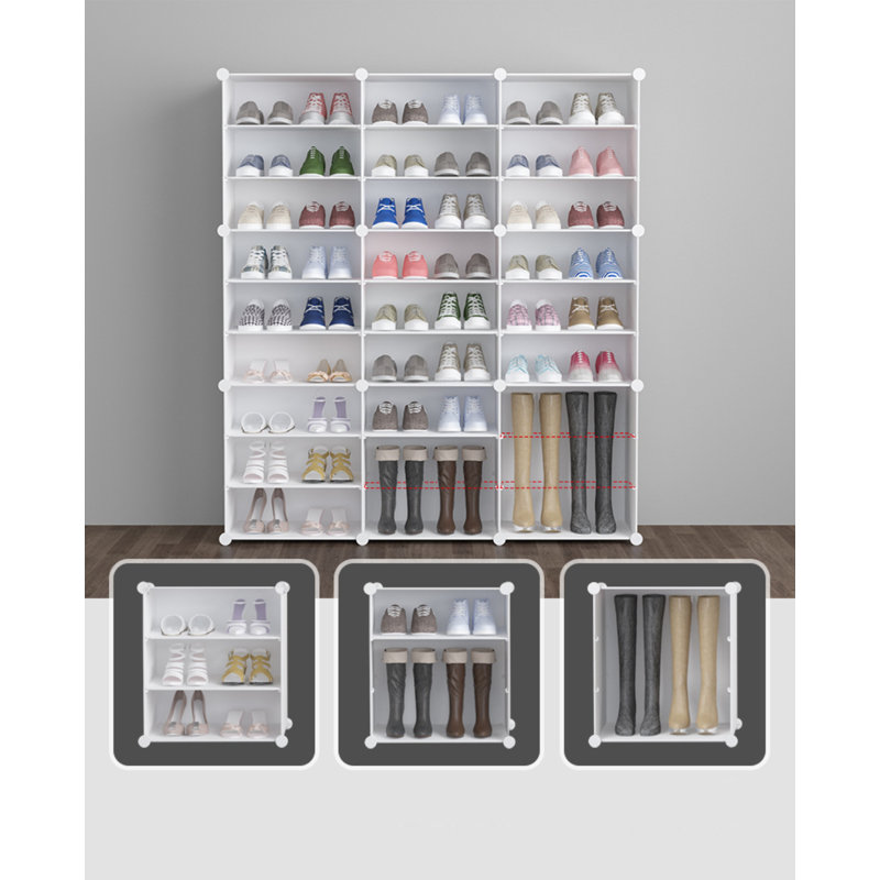 36 pair shoe storage cabinet rebrilliant finish sale